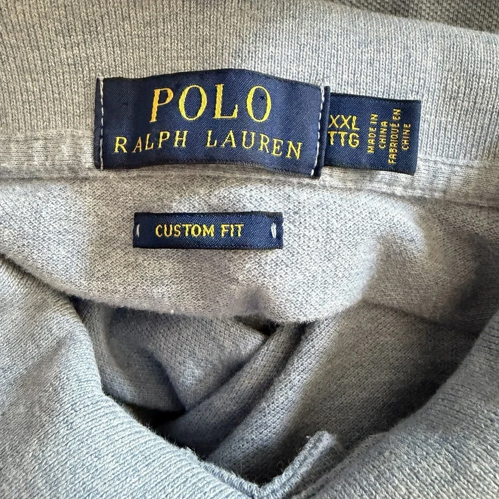 Polo Ralph Lauren XXL Mens Blue Short Sleeve Preppy Shirt Logo Quiet Luxury Plus
